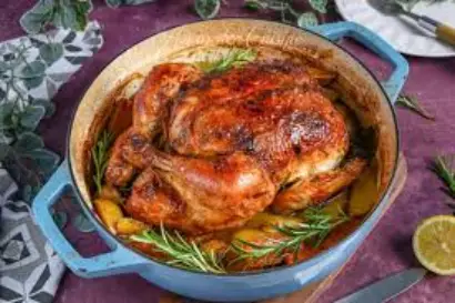 Poulet rôti créole aux épices réunionnaises